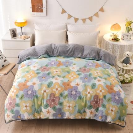 91家纺网 家纺一手货源 找家纺 （总）琪琪阁家纺 2022新款全棉加牛奶绒系列单被套