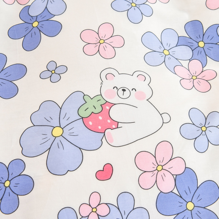 91家纺网 家纺一手货源 找家纺 琪琪阁家纺 2022新款全棉加牛奶绒系列单被套 初恋日记