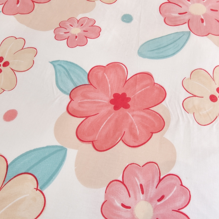 91家纺网 家纺一手货源 找家纺 琪琪阁家纺 2022新款全棉加牛奶绒系列单被套 解语花