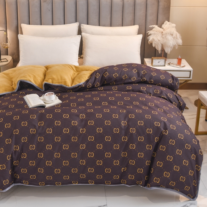 91家纺网 家纺一手货源 找家纺 琪琪阁家纺 2022新款全棉加牛奶绒系列单被套 酷奇-咖