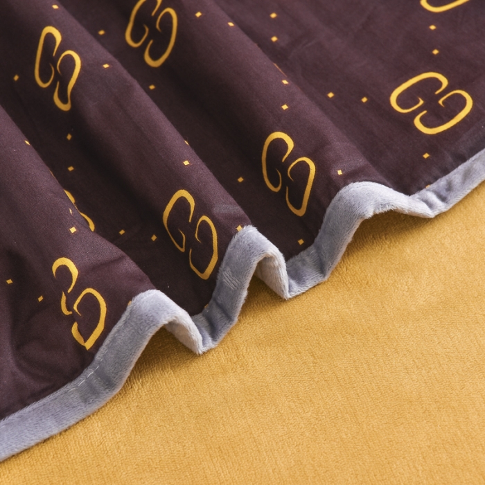 91家纺网 家纺一手货源 找家纺 琪琪阁家纺 2022新款全棉加牛奶绒系列单被套 酷奇-咖