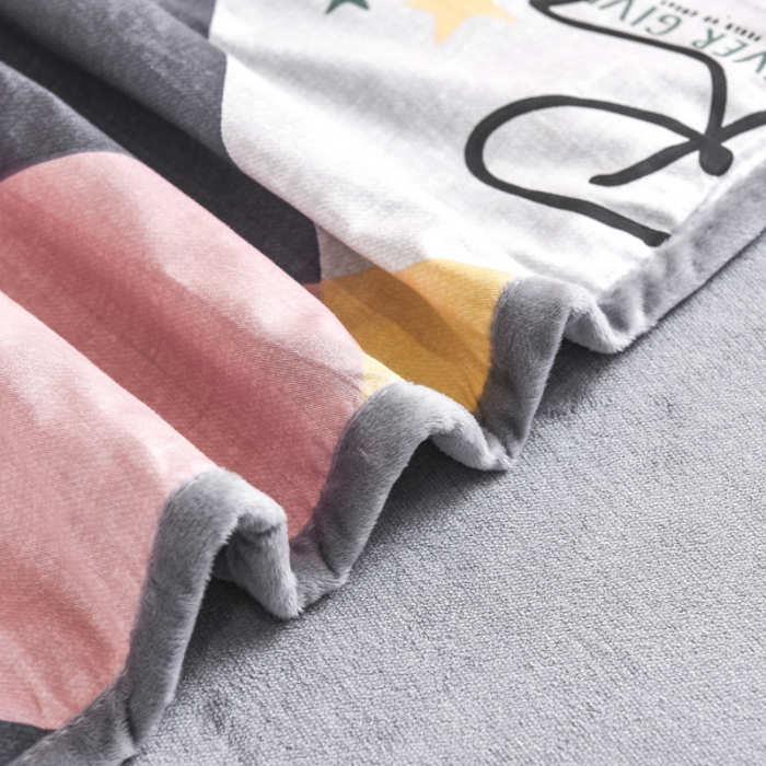 91家纺网 家纺一手货源 找家纺 琪琪阁家纺 2022新款全棉加牛奶绒系列四件套 旅行家