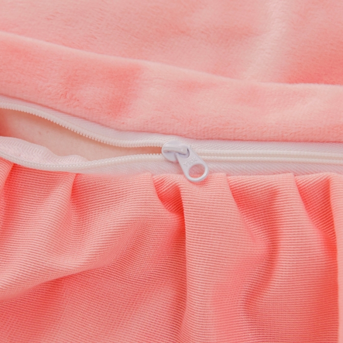 91家纺网 家纺一手货源 找家纺 唐人居 2025新款宝宝绒毛巾绣花边四件套- 蒲公英之恋-粉