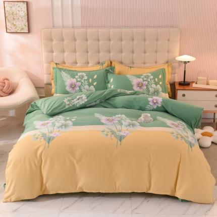 91家纺网 家纺一手货源 找家纺 总 巧玲珑 2025新款铂金生态棉四件套