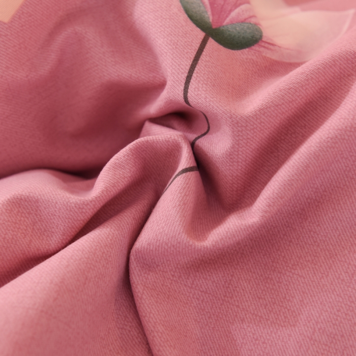 91家纺网 家纺一手货源 找家纺 巧玲珑 2025新款铂金生态棉四件套 香思-粉