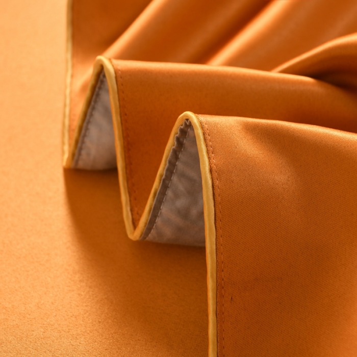 91家纺网 家纺一手货源 找家纺 莉人坊美容床罩批发 2023绸缎角花美容床罩四件套 角花橙