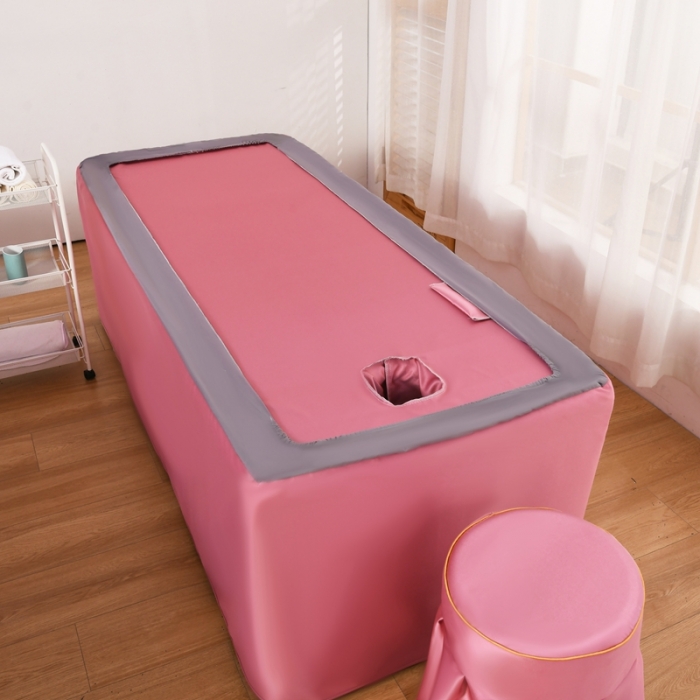 91家纺网 家纺一手货源 找家纺 莉人坊美容床罩批发 2023绸缎角花美容床罩四件套 角花花语红