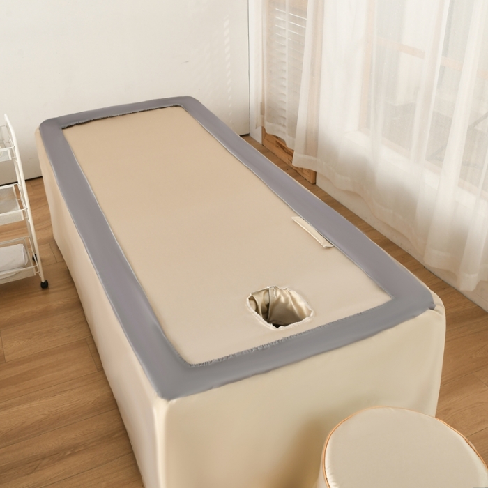 91家纺网 家纺一手货源 找家纺 莉人坊美容床罩批发 2023绸缎角花美容床罩四件套 角花米黄