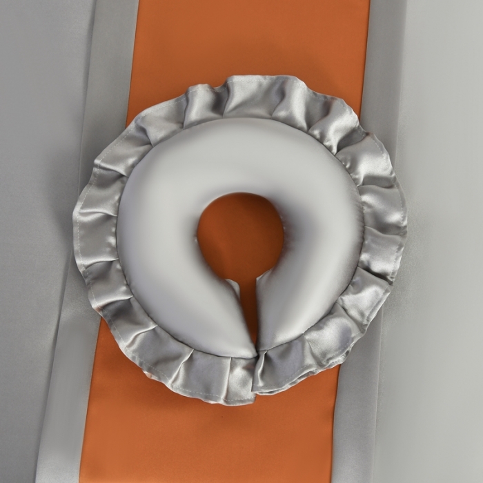 91家纺网 家纺一手货源 找家纺 莉人坊美容床罩批发 2023绸缎角花美容床罩四件套 角花雅灰