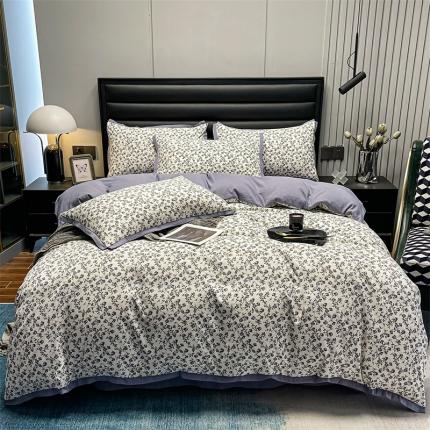 91家纺网 家纺一手货源 找家纺 (总) 赫梵茜 2022新款A类双层纱水洗棉四件套