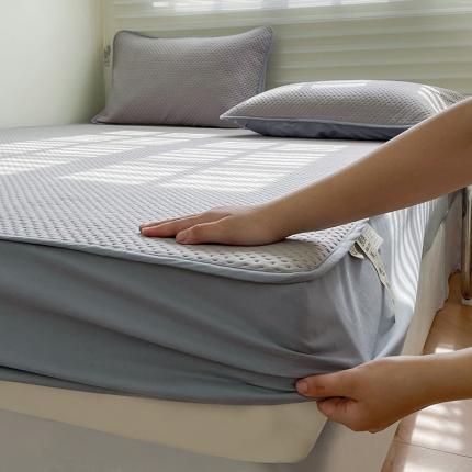 91家纺网 家纺一手货源 找家纺 （总）莱登卡奴 2022新款A类宝宝针织棉大豆夹棉床笠