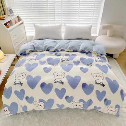 91家纺网 家纺一手货源 找家纺 (总) 卡普家居2025新款加厚保暖牛奶绒系列--单品被套