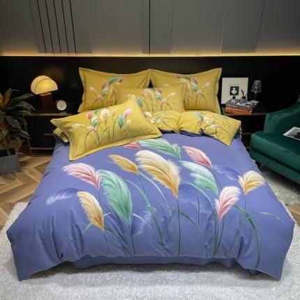 91家纺网 家纺一手货源 找家纺 （总）金爱家2023新款大版磨毛四件套花卉系列