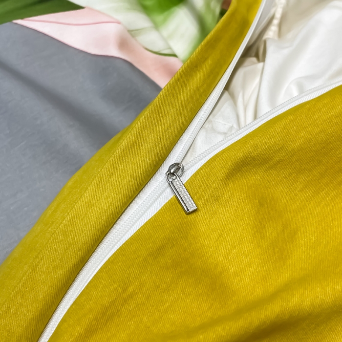 91家纺网 家纺一手货源 找家纺 金爱家2023新款大版磨毛四件套花卉系列曼妙时光-黄