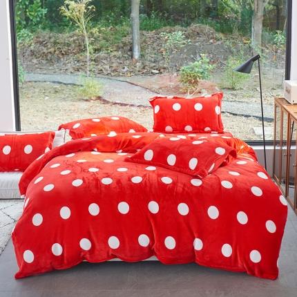 91家纺网 家纺一手货源 找家纺 （总）艾佳 2025新款牛奶绒金典黑白四件套-风格2