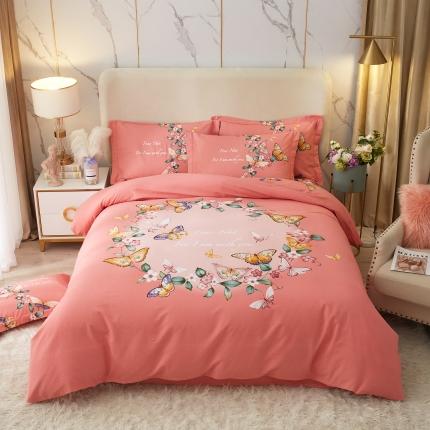 91家纺网 家纺一手货源 找家纺 （总）金纱玉纺2022新款全棉生态大版磨毛四件套