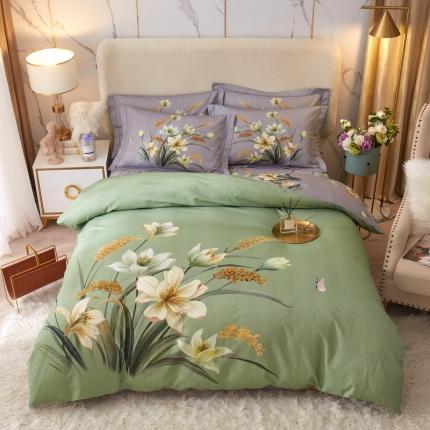 91家纺网 家纺一手货源 找家纺 （总）金纱玉纺2022新款全棉生态大版磨毛四件套