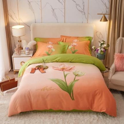 91家纺网 家纺一手货源 找家纺 （总）金纱玉纺2022新款全棉生态大版磨毛四件套