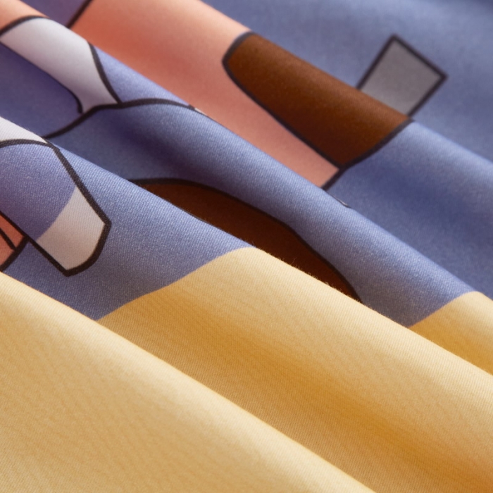 91家纺网 家纺一手货源 找家纺 金纱玉纺2022新款全棉生态大版磨毛四件套旅行日记-兰