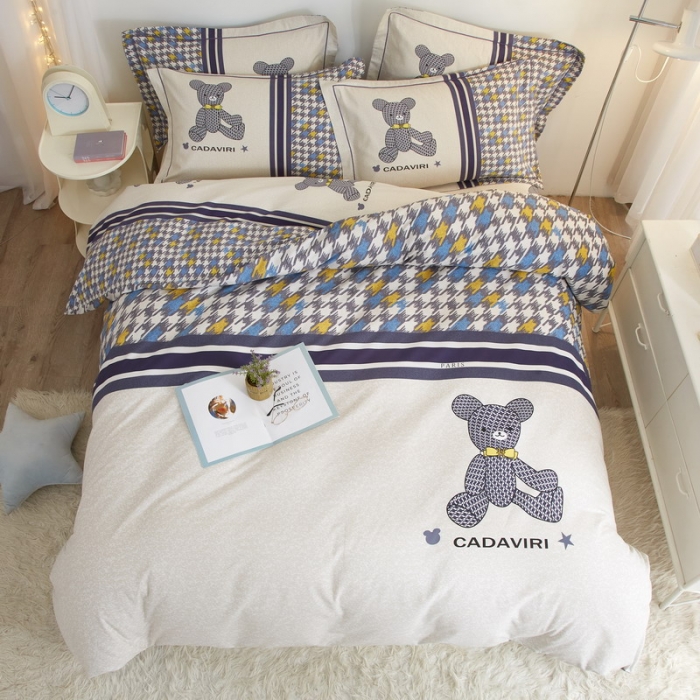 91家纺网 家纺一手货源 找家纺 金纱玉纺2022新款全棉生态大版磨毛四件套千趣