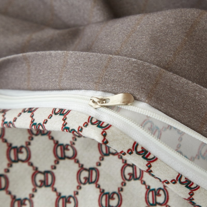 91家纺网 家纺一手货源 找家纺 金纱玉纺2022新款全棉生态大版磨毛四件套时光偶遇-咖