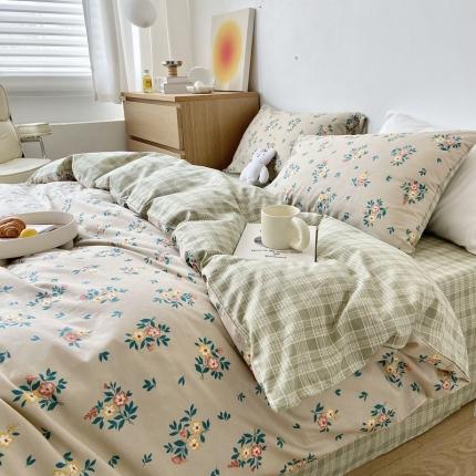 91家纺网 家纺一手货源 找家纺 （总）梦家居 2022新款小清新系列全棉四件套