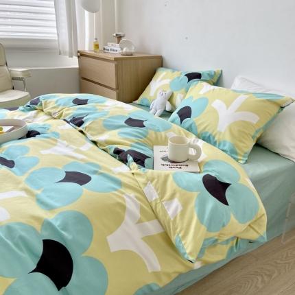 91家纺网 家纺一手货源 找家纺 （总）梦家居 2022新款小清新系列全棉四件套