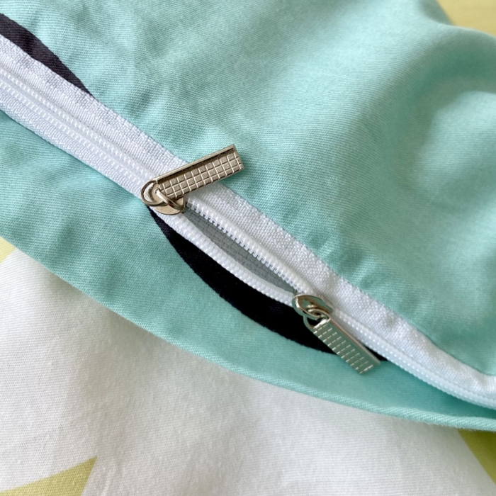 91家纺网 家纺一手货源 找家纺 梦家居 2022新款小清新系列全棉四件套 玛奇朵