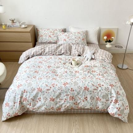 91家纺网 家纺一手货源 找家纺 （总）梦家居 2022新款小清新系列全棉单被套