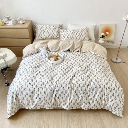 91家纺网 家纺一手货源 找家纺 （总）梦家居 2022新款小清新系列全棉单被套