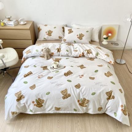 91家纺网 家纺一手货源 找家纺 （总）梦家居 2022新款小清新系列全棉单被套