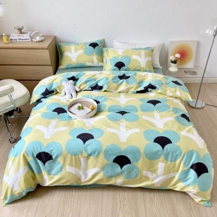 91家纺网 家纺一手货源 找家纺 （总）梦家居 2022新款小清新系列全棉单被套