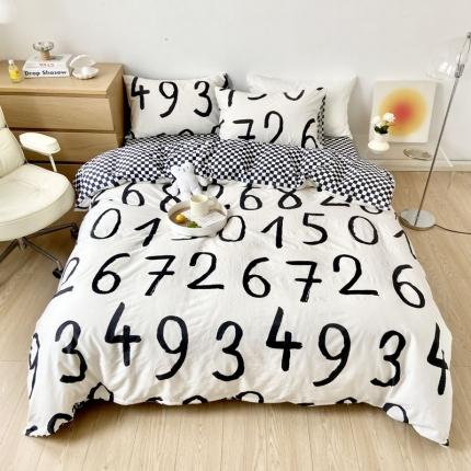 91家纺网 家纺一手货源 找家纺 （总）梦家居 2022新款小清新系列全棉单被套