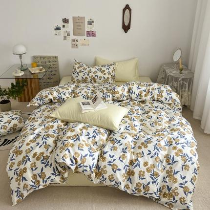 91家纺网 家纺一手货源 找家纺 （总）雅居纺 2022新款全棉13070混搭碎花四件套