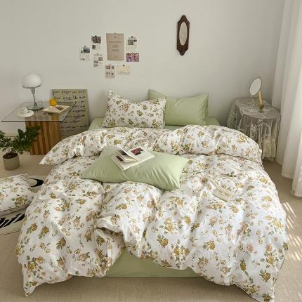 91家纺网 家纺一手货源 找家纺 （总）雅居纺 2022新款全棉13070混搭碎花四件套