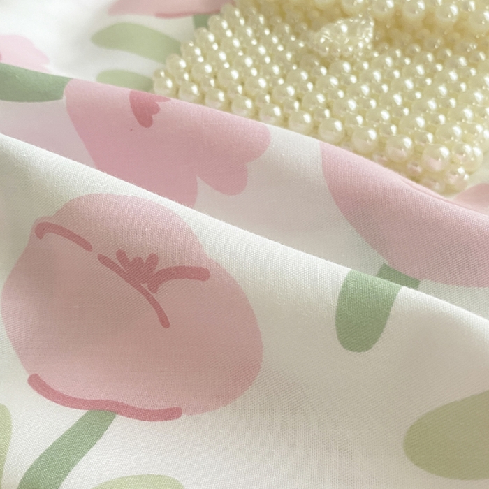 91家纺网 家纺一手货源 找家纺 雅居纺 2022新款全棉13070混搭碎花四件套 半夏