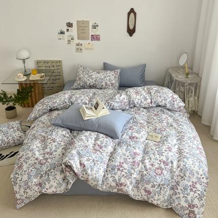 雅居纺 2022新款全棉13070混搭碎花四件套 春野