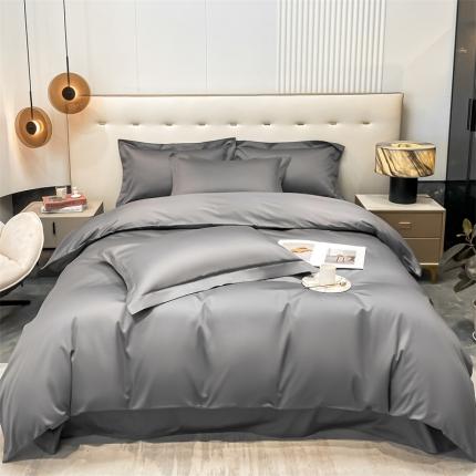 91家纺网 家纺一手货源 找家纺 凯磊 2022新款纯棉梦曼纯色单品被套 绅士灰