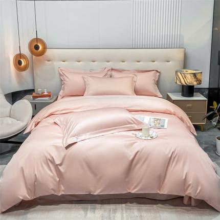 91家纺网 家纺一手货源 找家纺 凯磊 2022新款纯棉梦曼纯色单品被套 香草粉