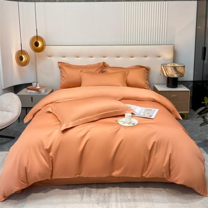 91家纺网 家纺一手货源 找家纺 （总）凯磊 2022新款纯棉梦曼纯色四件套