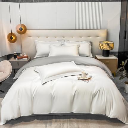 91家纺网 家纺一手货源 找家纺 （总）凯磊 2022新款纯棉梦曼纯色四件套