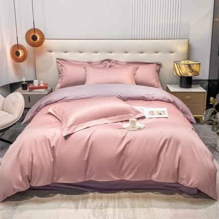 91家纺网 家纺一手货源 找家纺 （总）凯磊 2022新款纯棉梦曼纯色四件套