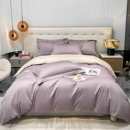 91家纺网 家纺一手货源 找家纺 （总）凯磊 2022新款纯棉梦曼纯色四件套