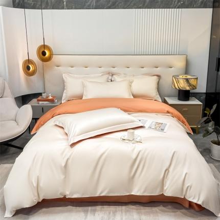 91家纺网 家纺一手货源 找家纺 （总）凯磊 2022新款纯棉梦曼纯色四件套