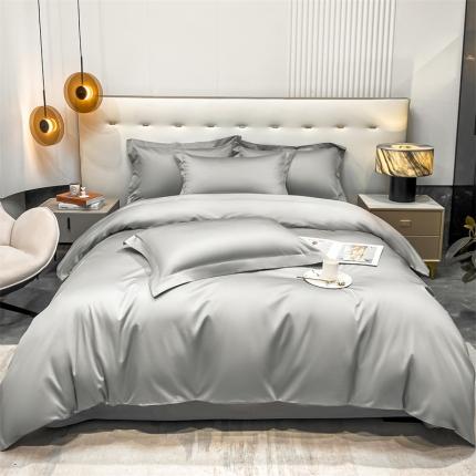 91家纺网 家纺一手货源 找家纺 （总）凯磊 2022新款纯棉梦曼纯色四件套