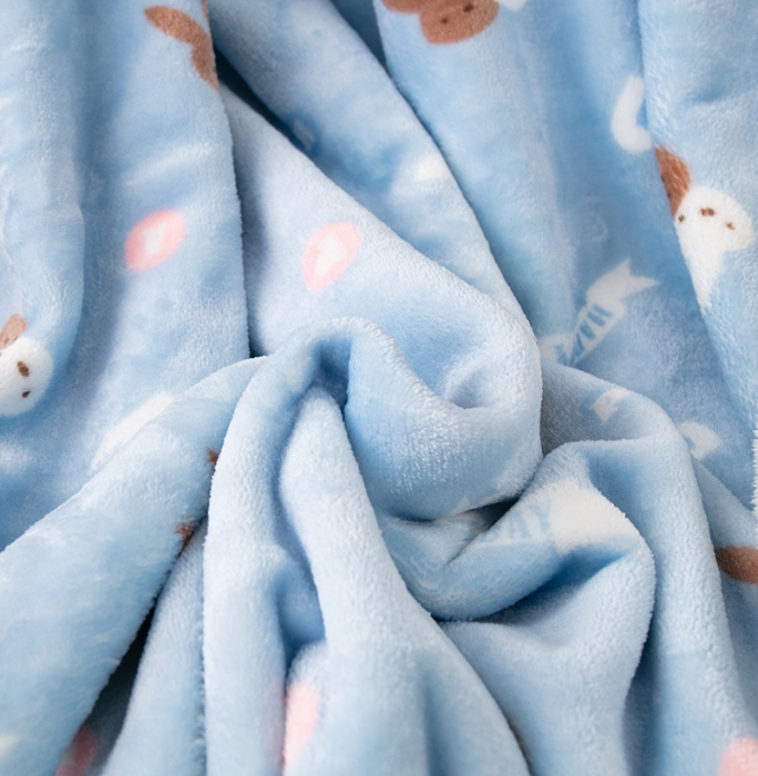 91家纺网 家纺一手货源 找家纺 来菲毛毯2025新款北极绒复合毯加收双层羊羔绒印花毯子爱丽丝