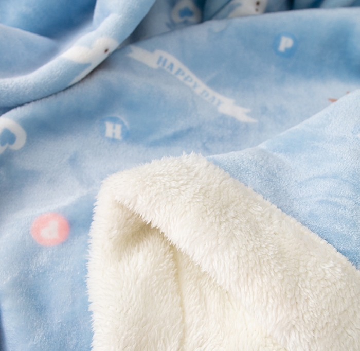 91家纺网 家纺一手货源 找家纺 来菲毛毯2025新款北极绒复合毯加收双层羊羔绒印花毯子爱丽丝