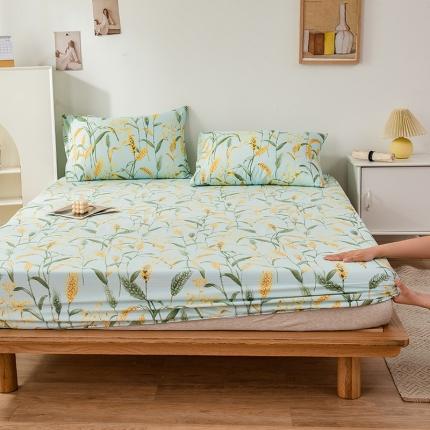 芃成 2022新款全棉老粗布床笠款稻香