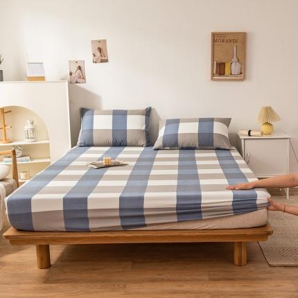 芃成 2022新款全棉老粗布床笠款简兮格