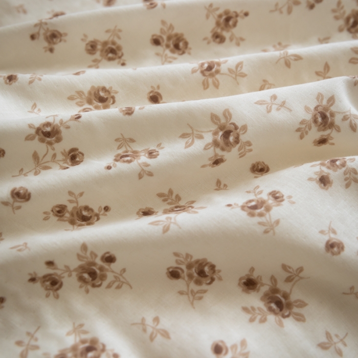 91家纺网 家纺一手货源 找家纺 淑女公社家纺2022新款纯棉双层纱花边款四件套 法兰西玫瑰